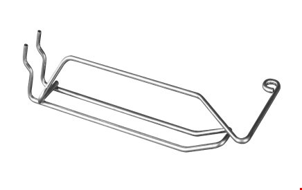 GANCI IN METALLO PER ESPOSITORI BROCHES DOPPIE AGGANCIO SEMPLICE CON PORTA PREZZO
