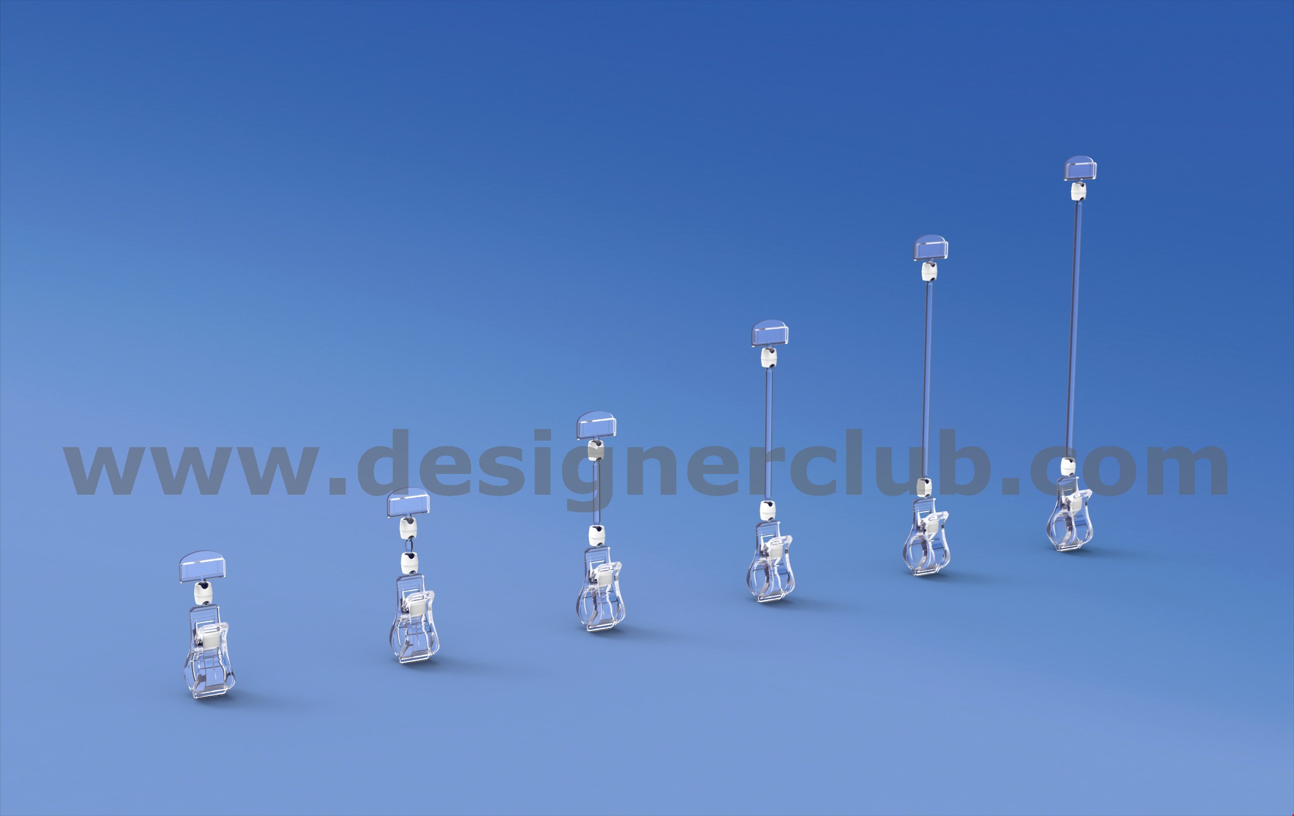PINZE SNODABILI REVOGRIP® CON ASTA E PORTA MESSAGGIO MM. 27