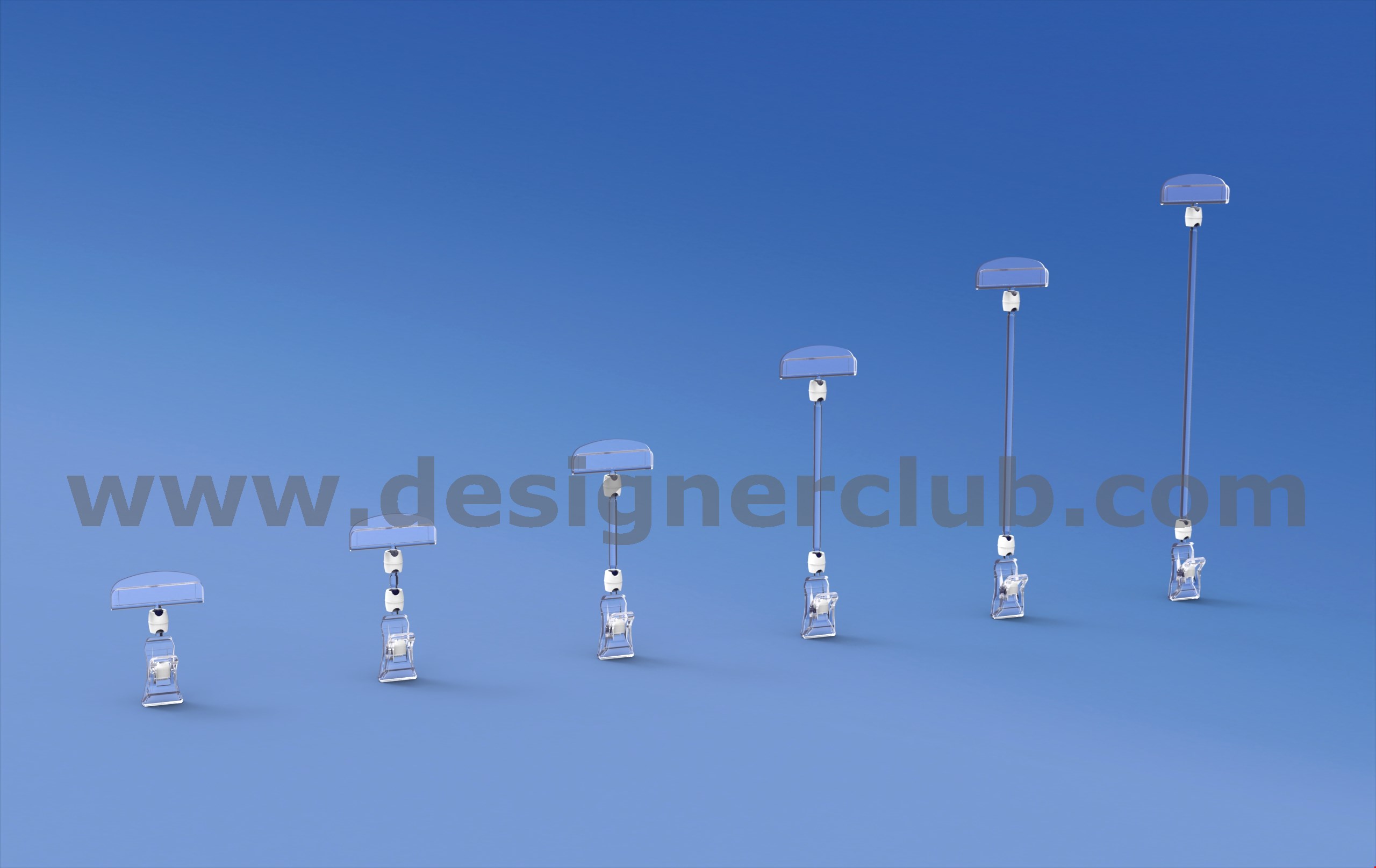 MINI PINZE SNODABILI REVOGRIP® CON ASTA E PORTA MESSAGGIO MM. 50
