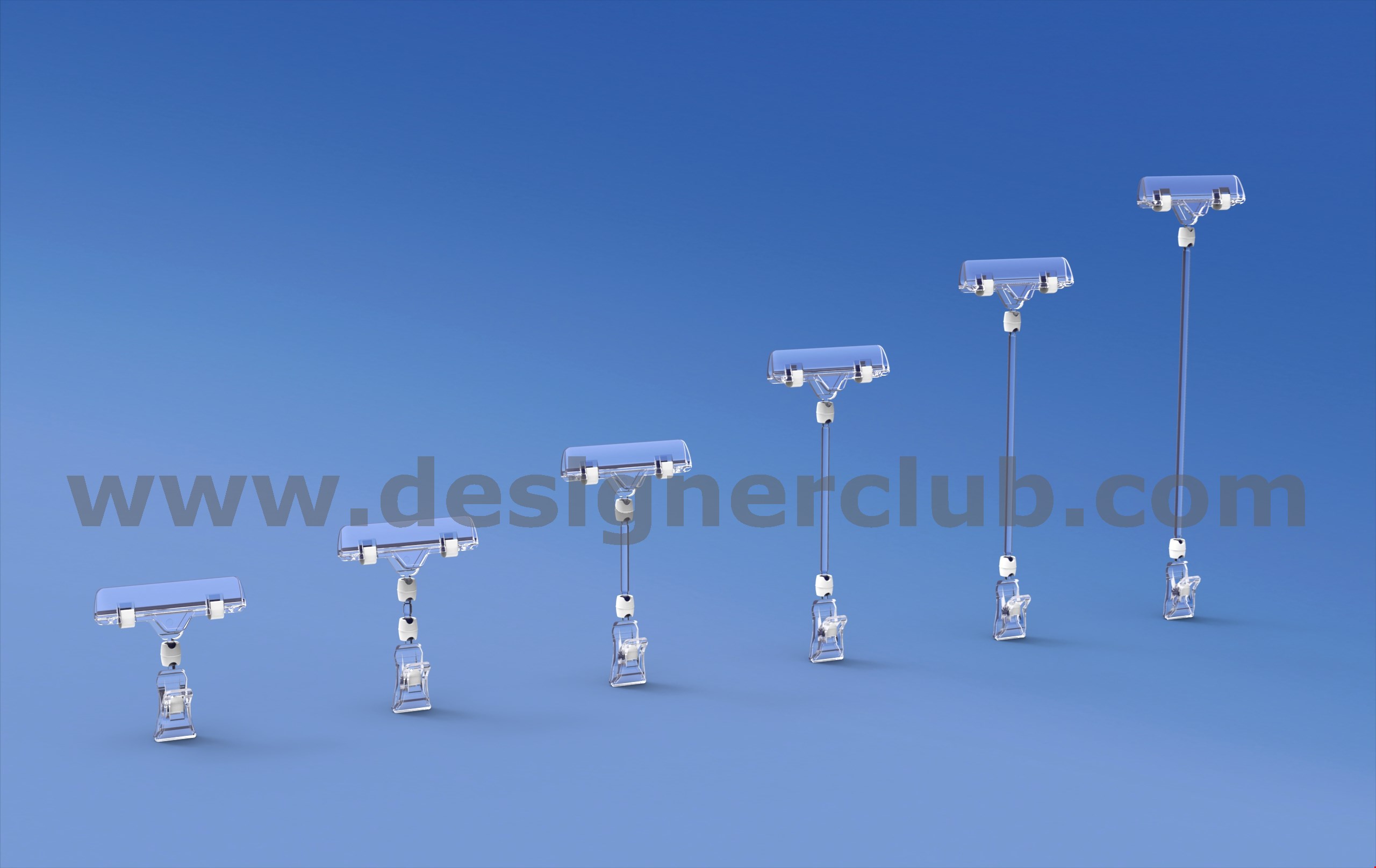 MINI PINZE SNODABILI REVOGRIP® CON ASTA E PORTA MESSAGGIO A PINZA MM. 80