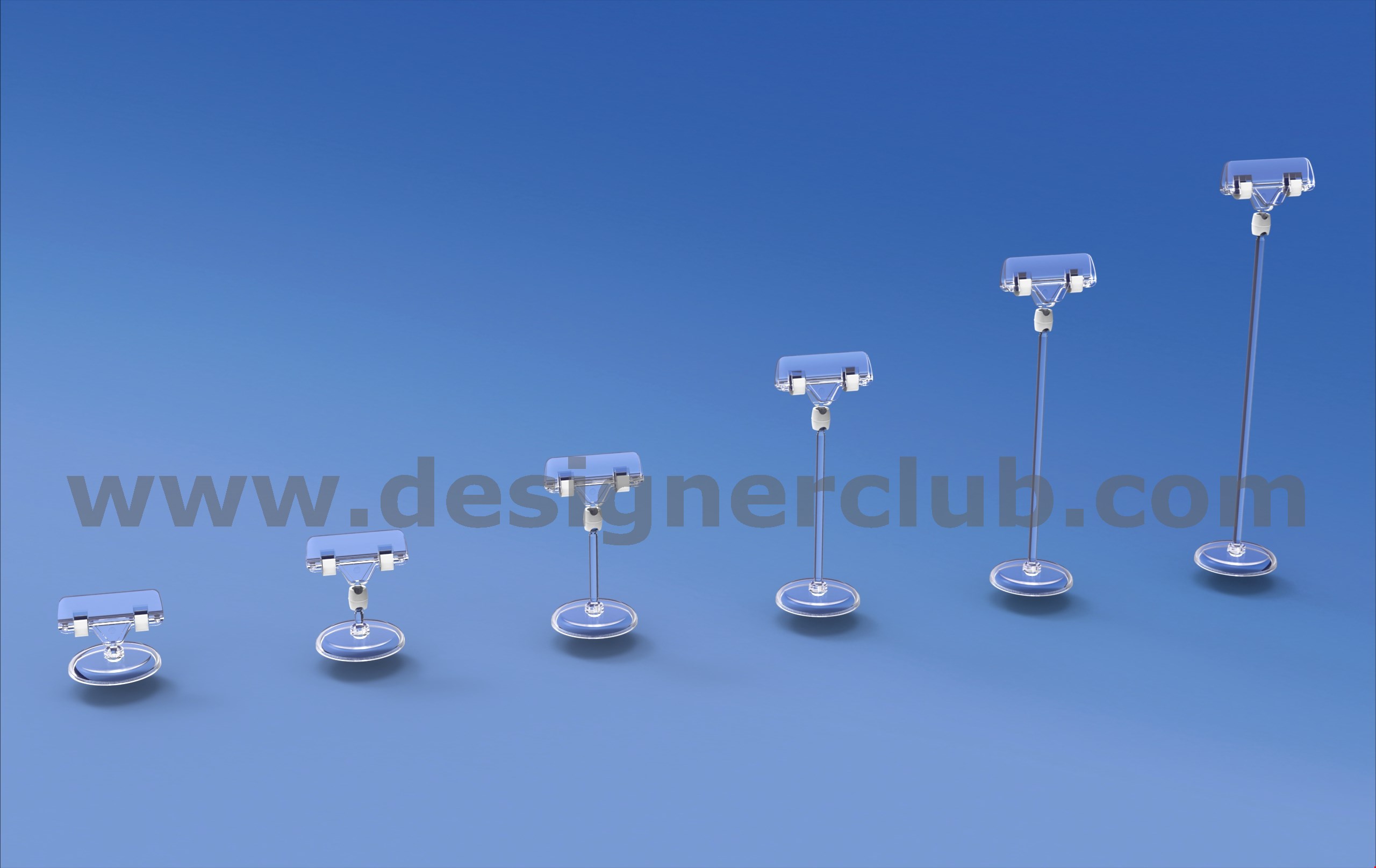 BASI REVOGRIP® DIAMETRO MM. 50 CON ASTA E PORTA MESSAGGIO A PINZA MM. 56