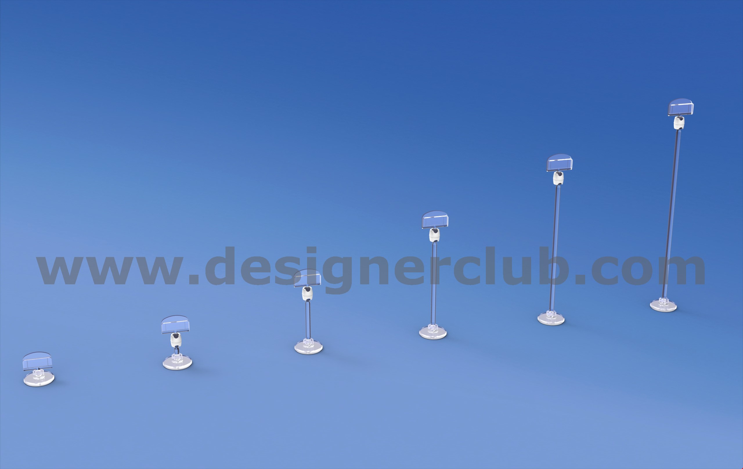 MINI BASI ADESIVE REVOGRIP® DIAMETRO MM. 30 CON ASTA E PORTA MESSAGGIO MM. 27