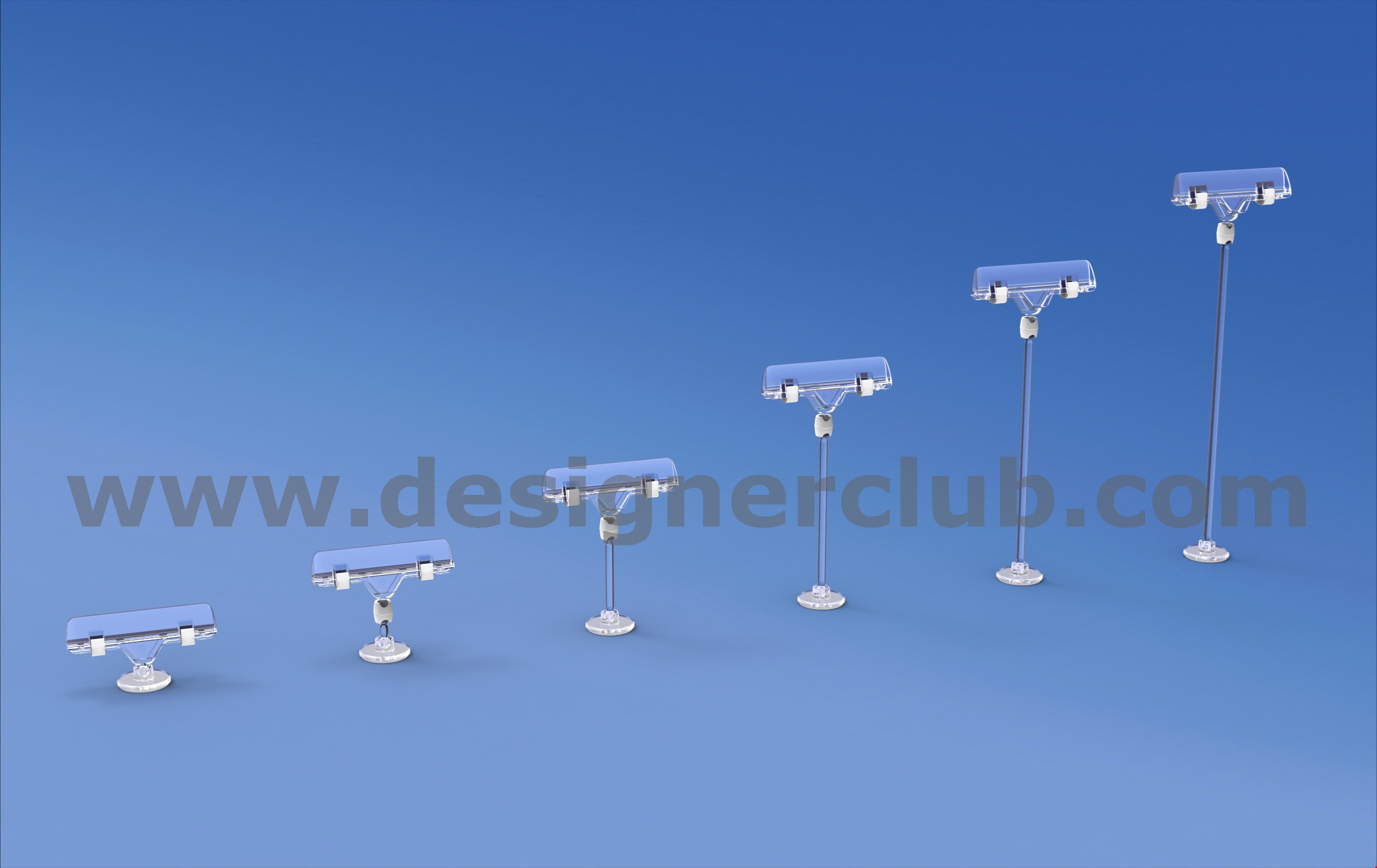 MINI BASI ADESIVE REVOGRIP® DIAMETRO MM. 30 CON ASTA E PORTA MESSAGGIO A PINZA MM. 80