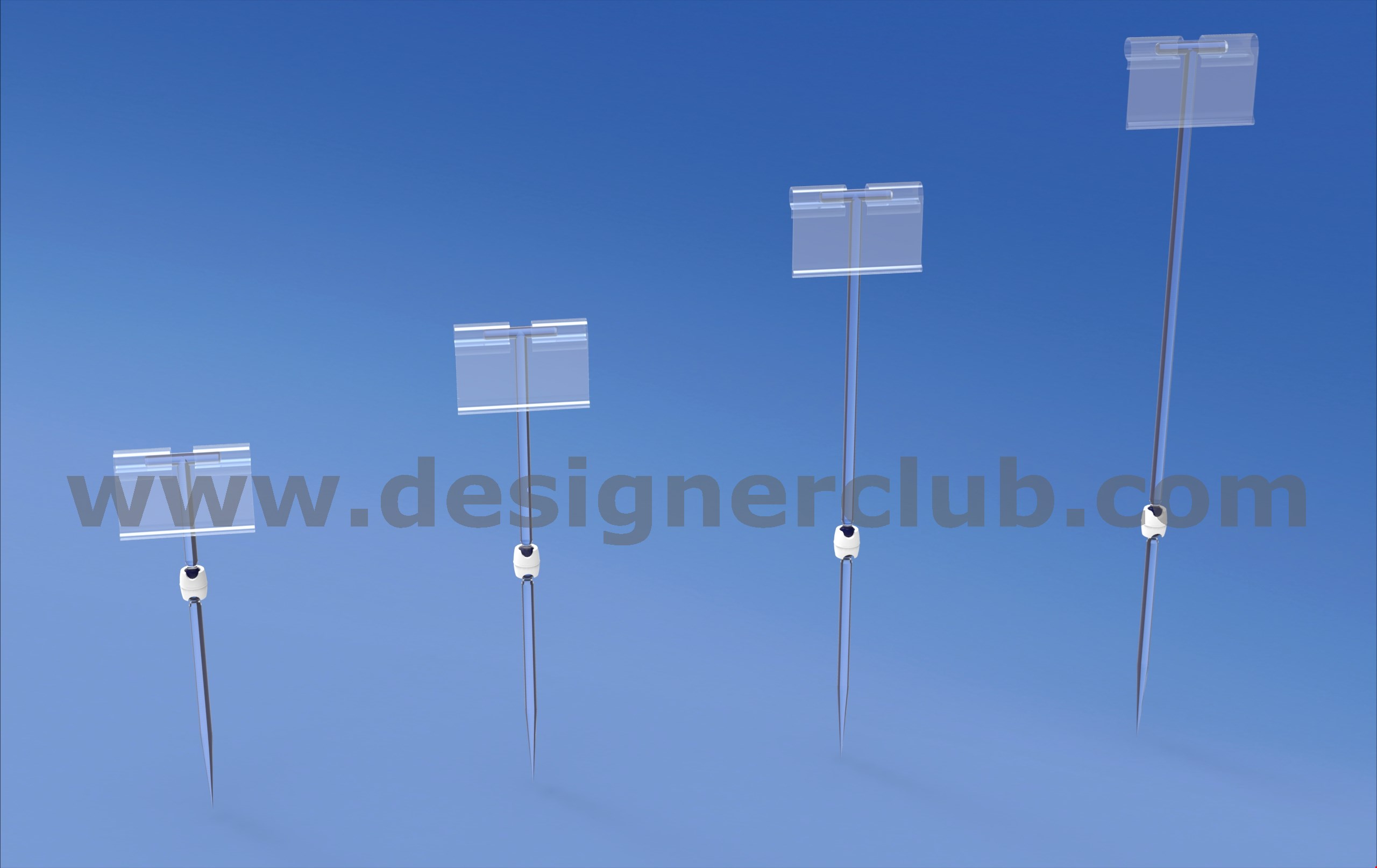 SPILLI REVOGRIP® H. 100 MM. CON ASTA A "T" PORTA PREZZI