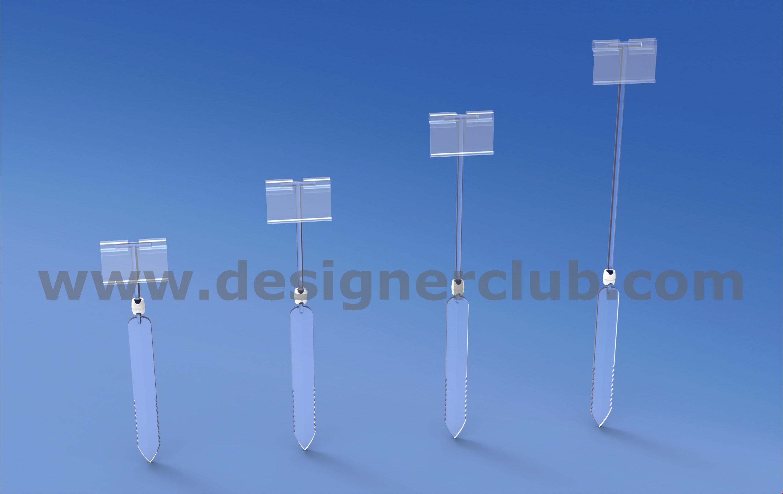 ASTE PER GHIACCIO REVOGRIP® CON ASTA A "T" PORTA PREZZI