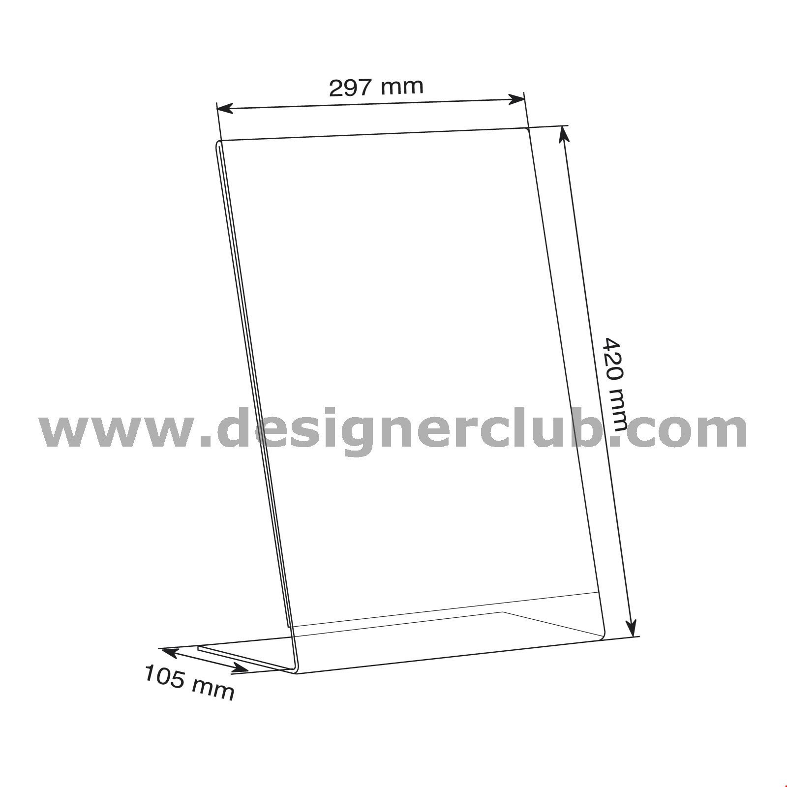PORTA MESSAGGIO A CAVALLETTO FORMATO A3