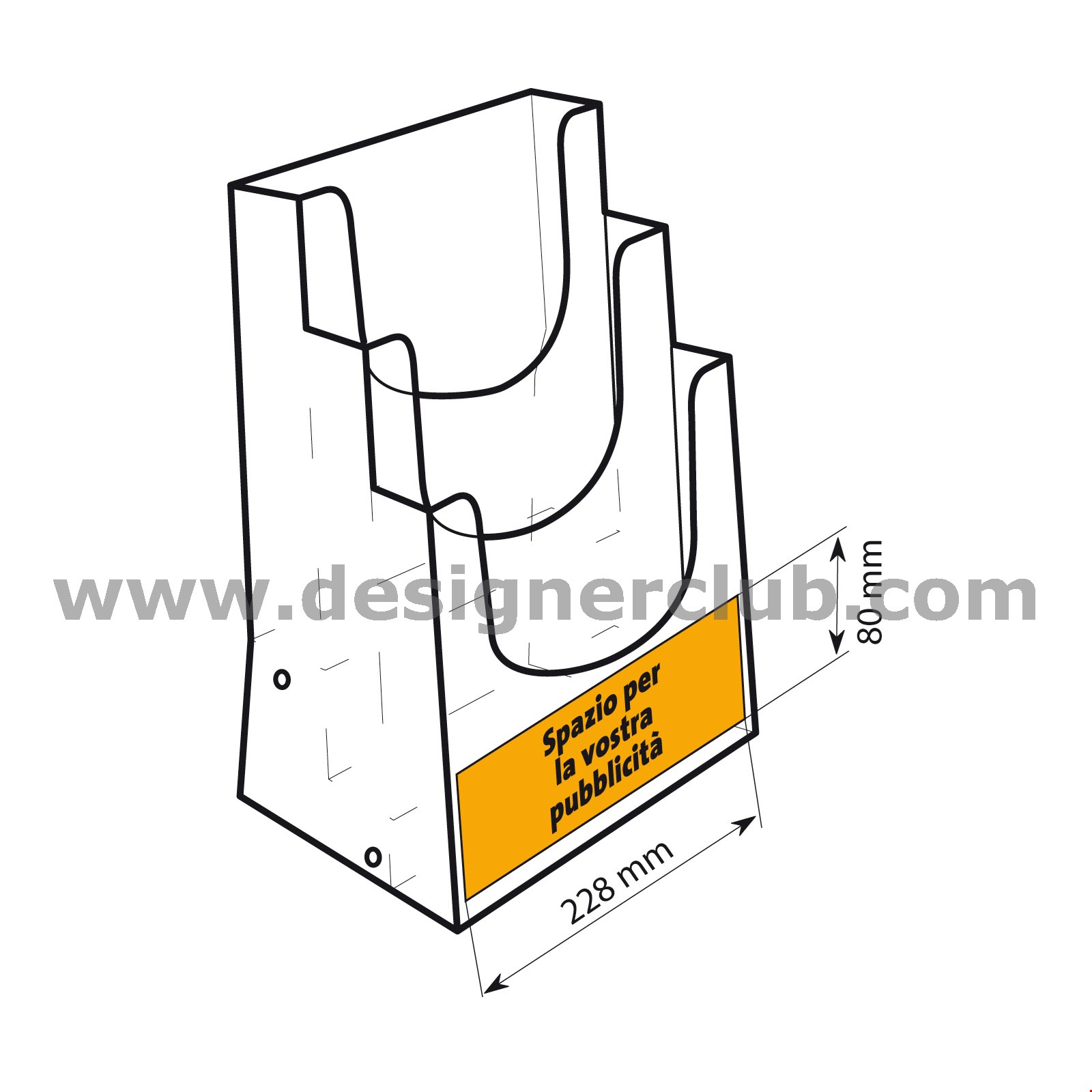 PORTE-BROCHURE - PERFECTO MULTI 4000 - A4, TRIPLE BAC