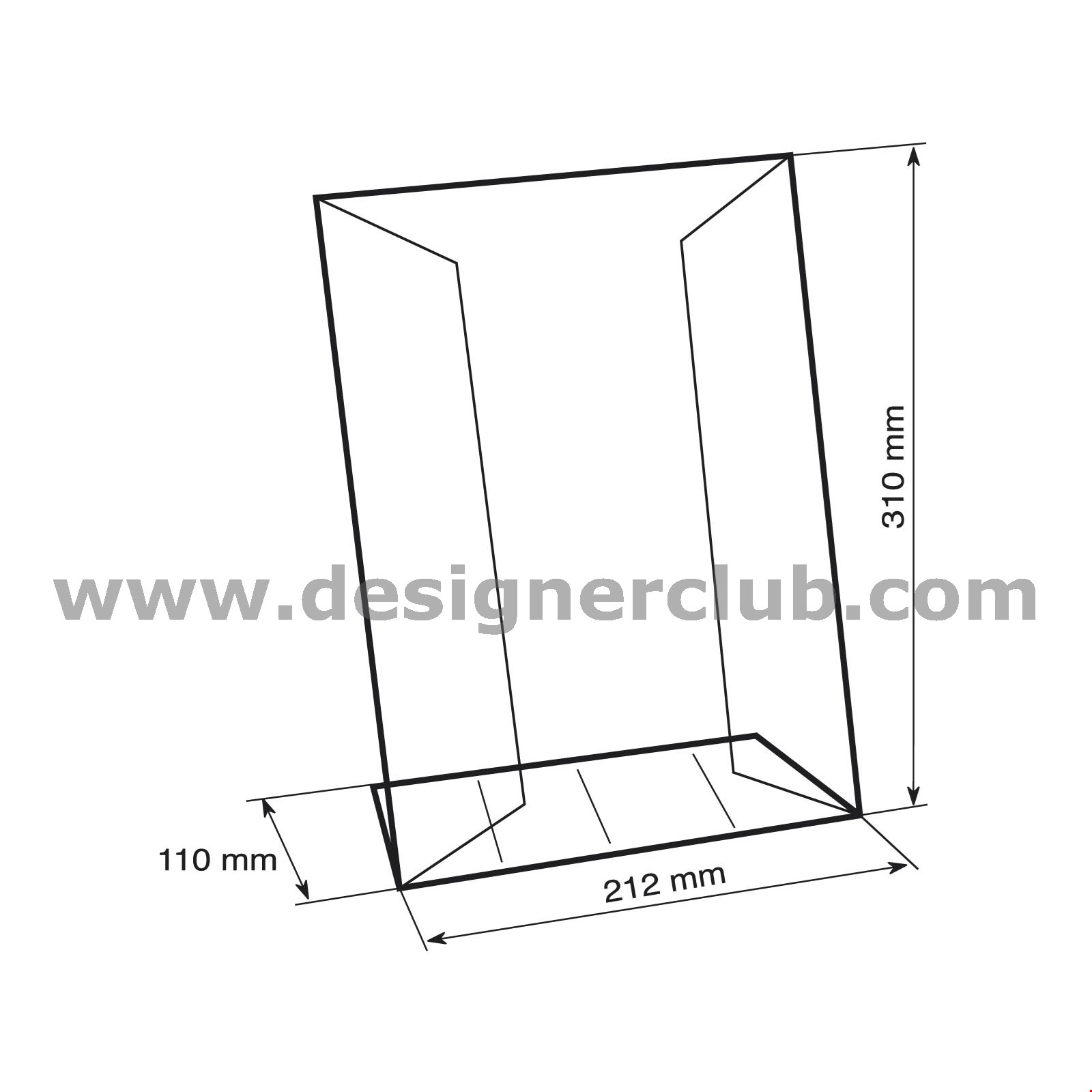 ECO-HOLDER PER 1 FOGLIO FORMATO A4