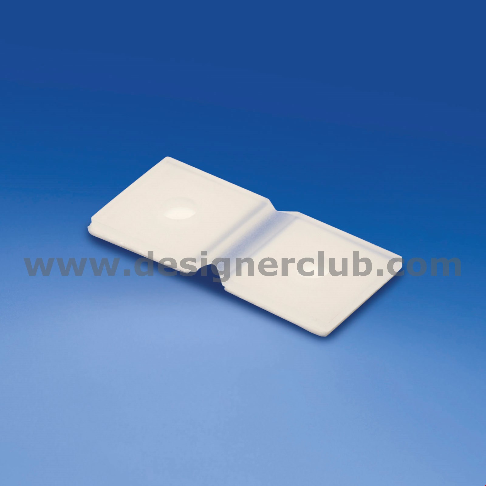 CERNIERA IN PLASTICA SEMITRASPARENTE ADESIVA