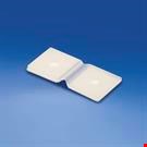 CERNIERA IN PLASTICA SEMITRASPARENTE ADESIVA