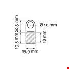 GANCIO ADESIVO PER BROCHES SINGOLE 