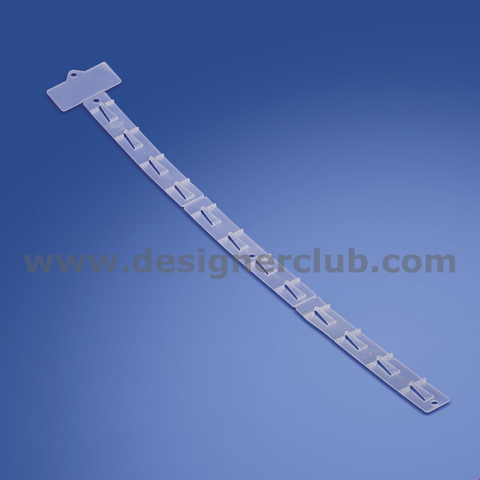 STRISCIA 12 POSTI IN PP NATURALE CON PORTA ETICHETTA 