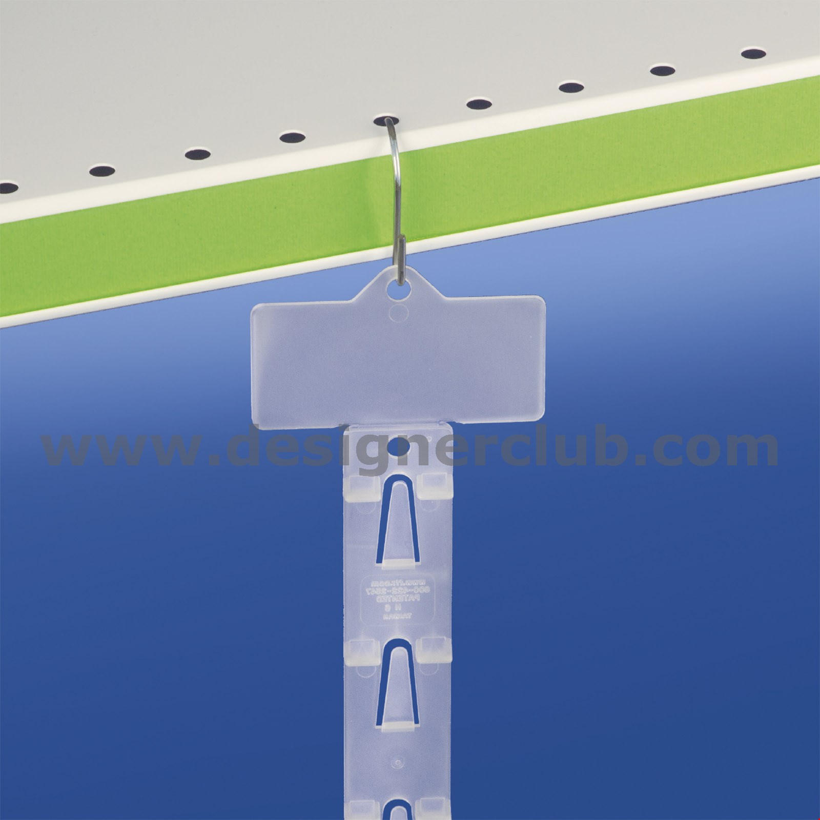 STRISCIA 12 POSTI IN PP NATURALE CON PORTA ETICHETTA 