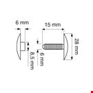 AUTOMATICO TESTA MM. 28 PER SPESSORI DA MM. 6 A 15 BIANCO
