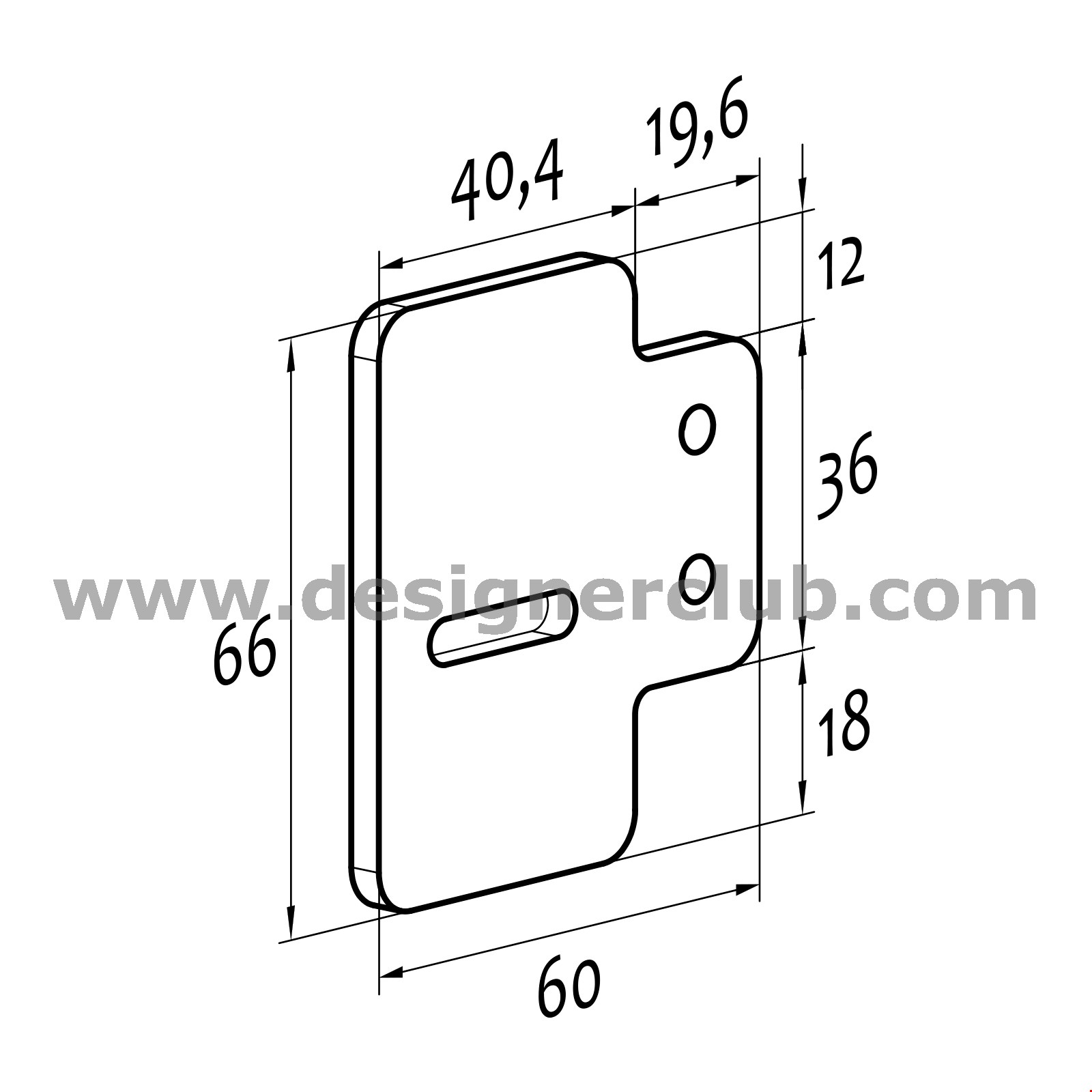 SUPPORTO TRASPARENTE PER STRISCIA PORTA BLISTER