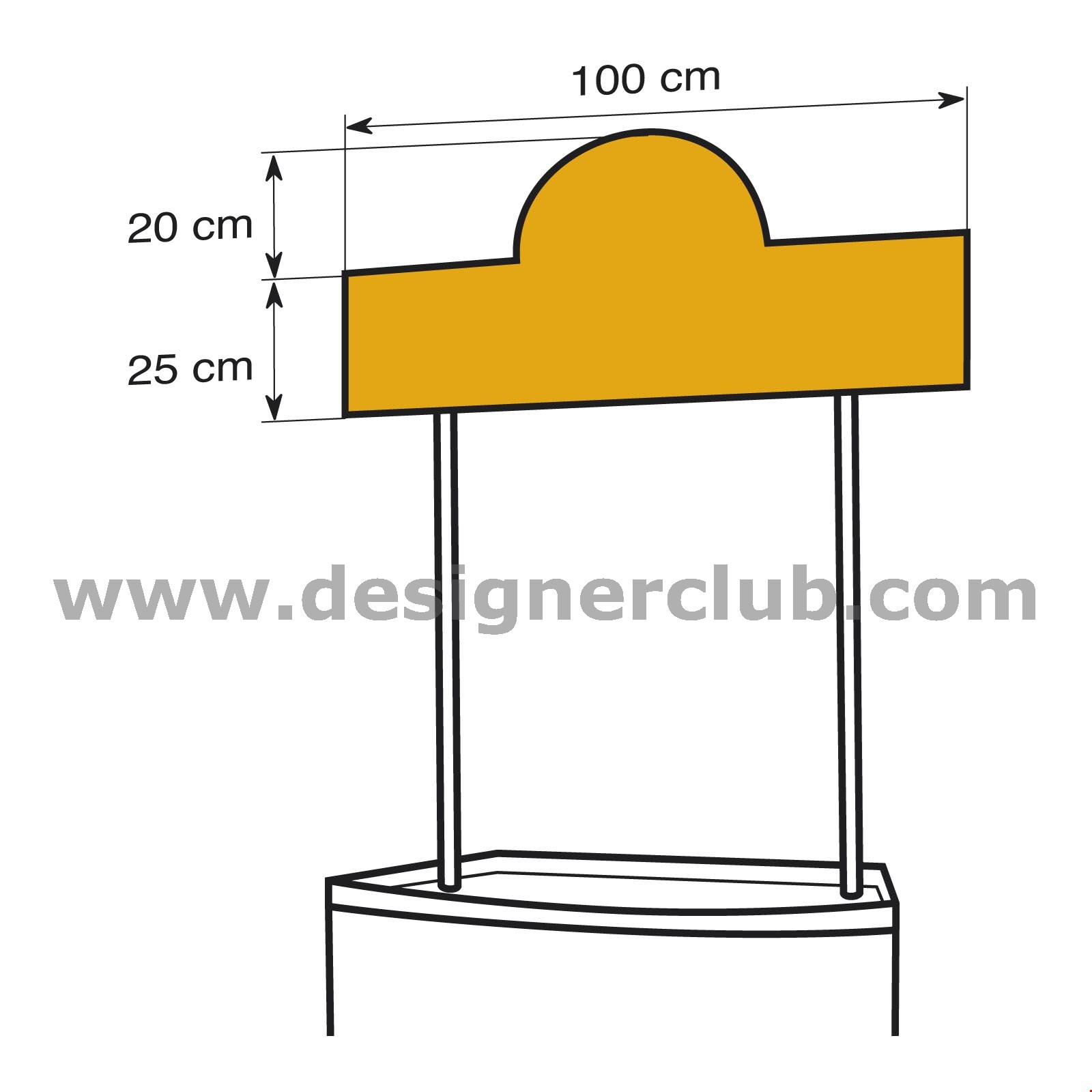 STAMPA PER CROWNER A MEZZA LUNA