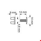 VITE TRASPARENTE TESTA MM. 14 PER SPESSORI DA MM. 0 A 12