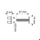 VITE TRASPARENTE TESTA MM. 14 PER SPESSORI DA MM. 0 A 25