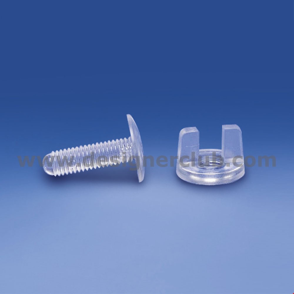 VITE TRASPARENTE TESTA MM. 14 PER SPESSORI DA MM. 0 A 16