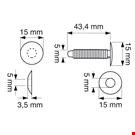 AUTOMATICO TESTA MM. 15 PER SPESSORI DA MM. 0 A 34 TRASPAR.