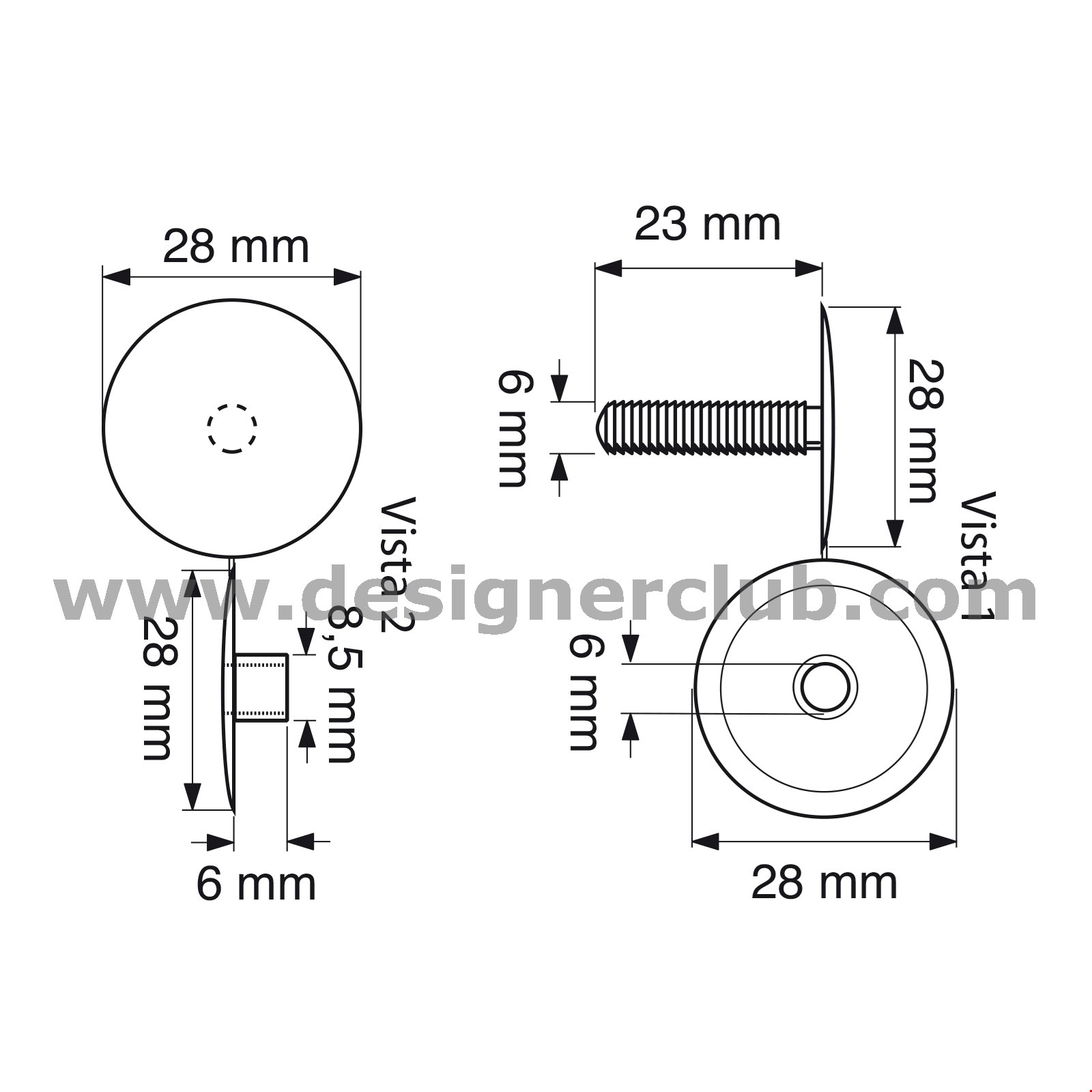 AUTOMATICO TESTA MM. 28 PER SPESSORI MAX MM. 22 BIANCO