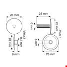AUTOMATICO TESTA MM. 28 PER SPESSORI MAX MM. 22 BIANCO