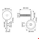 AUTOMATICO TESTA MM. 28 PER SPESSORI MAX MM. 32 NERO