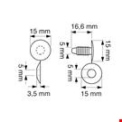 AUTOMATICO TESTA MM. 15 PER SPESSORI MAX MM. 9 BIANCO