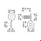 AUTOMATICO TESTA MM. 15 PER SPESSORI MAX MM. 15 BIANCO
