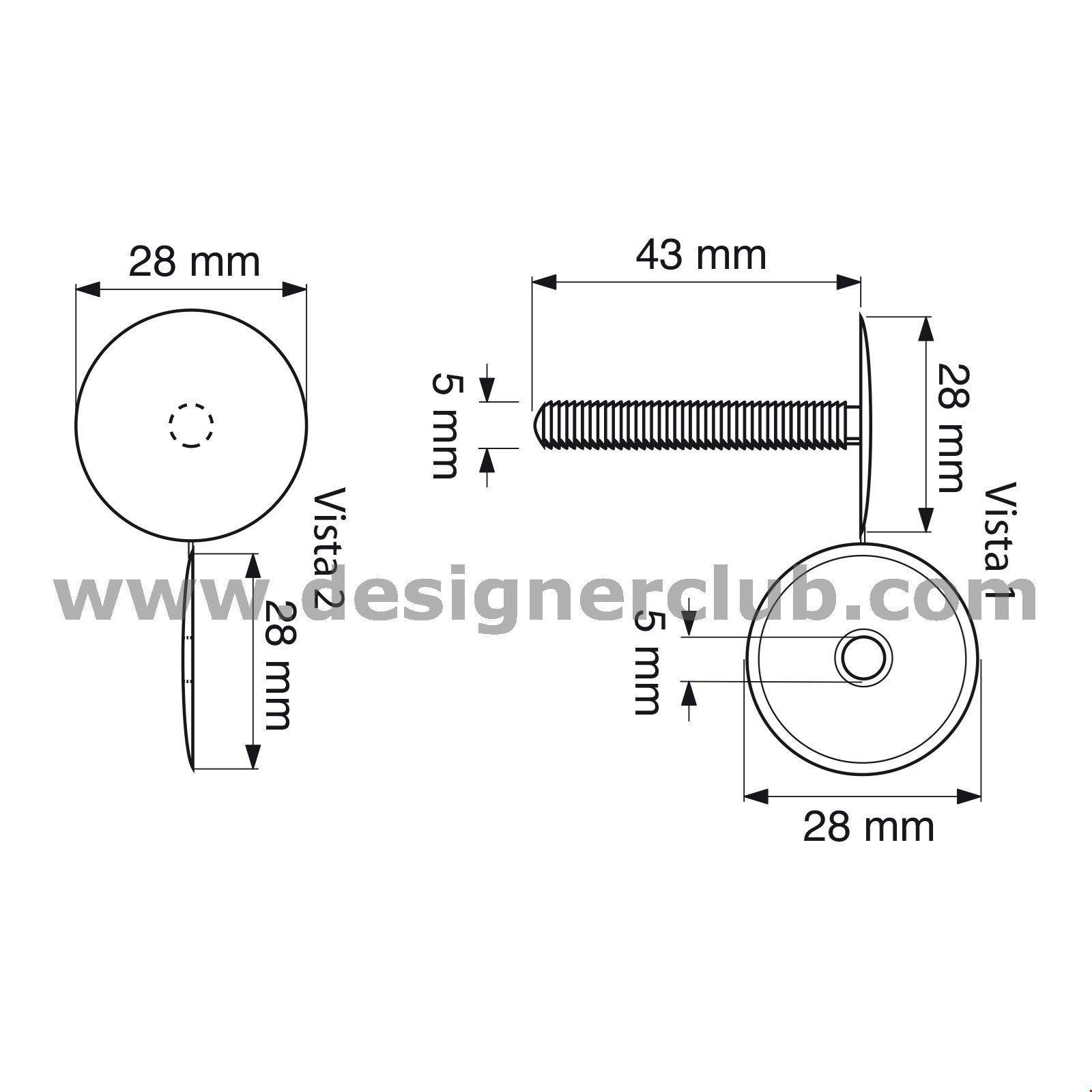 AUTOMATICO TESTA 28 FEMMINA PIATT SPESS. DA MM. 0 A 38 TRAS.