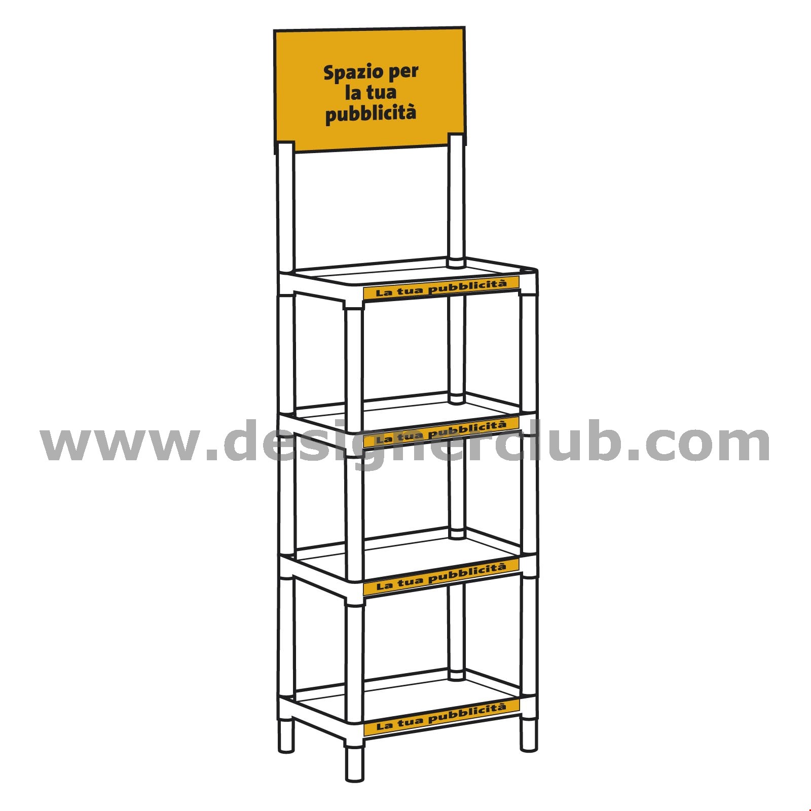 PERSONALIZZAZIONE PER DISPLAY SIS RETTANGOLARE CM. 55 X 36