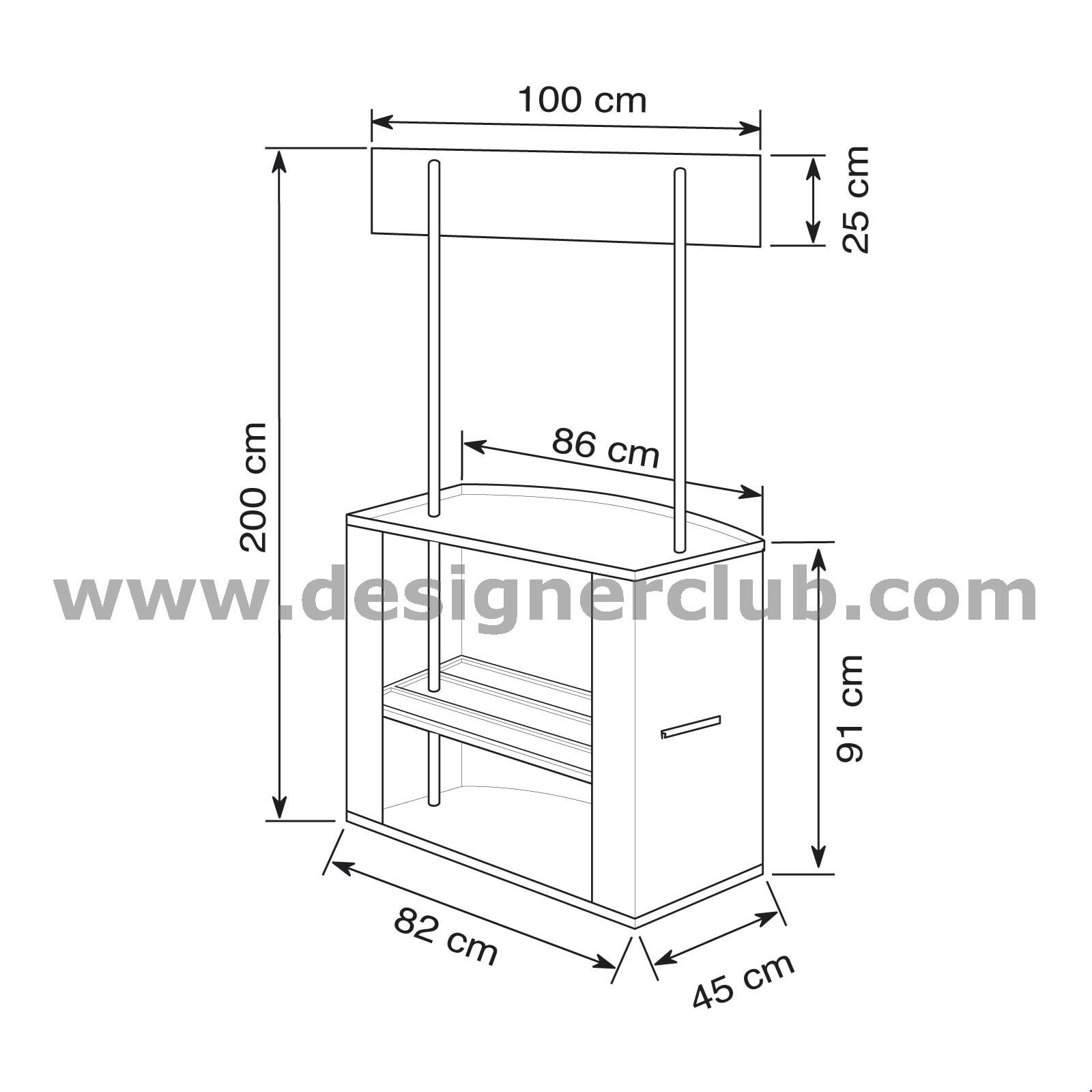 MAXI PROMOTABLE IN PLAST. PIENA CON RIPIANO INTERM.