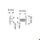 AUTOMATICO TESTA MM. 22 PER SPESS. DA MM. 6 A 11 TRASPARENTE
