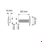AUTOMATICO TESTA MM. 22 PER SPESSORI DA MM. 6 A 22 NERO