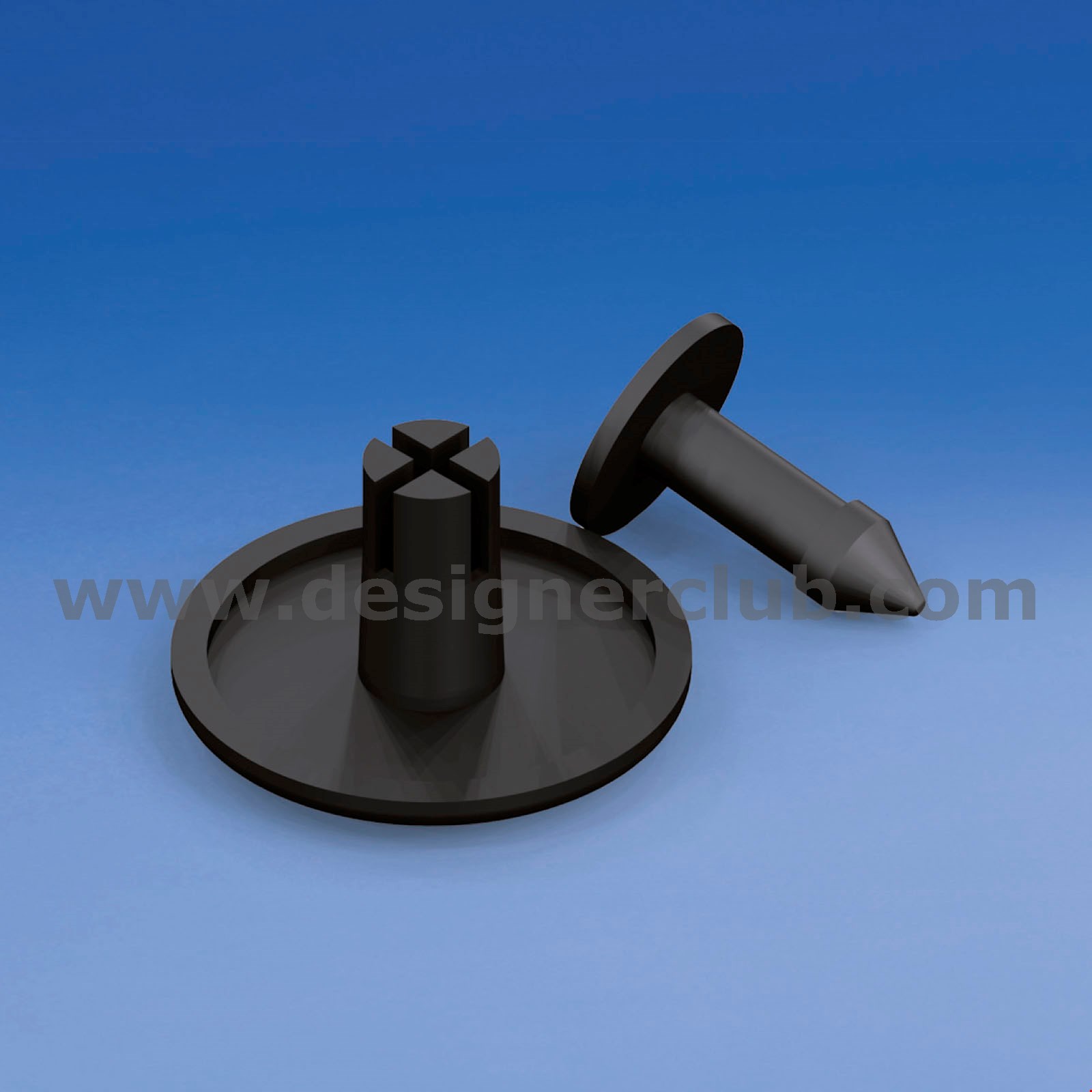 RIVETTO AD ESPANS. MM. 28 SPESS. FINO A 8 MM. NERO