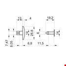 RIVETTO AD ESPANS. MM. 28 SPESS. FINO A 8 MM. NERO