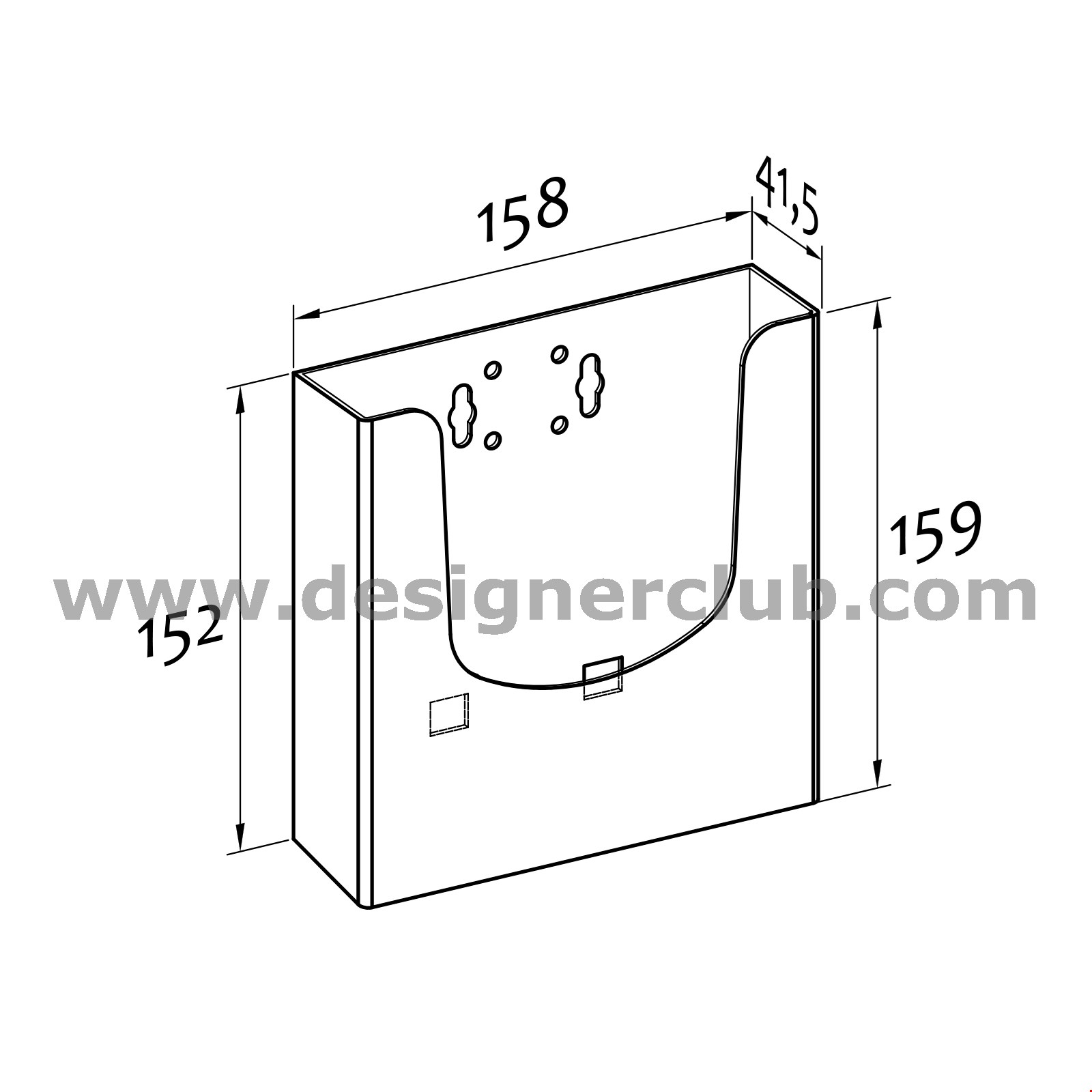 PORTA BROCHURES A5 PER MORSETTO