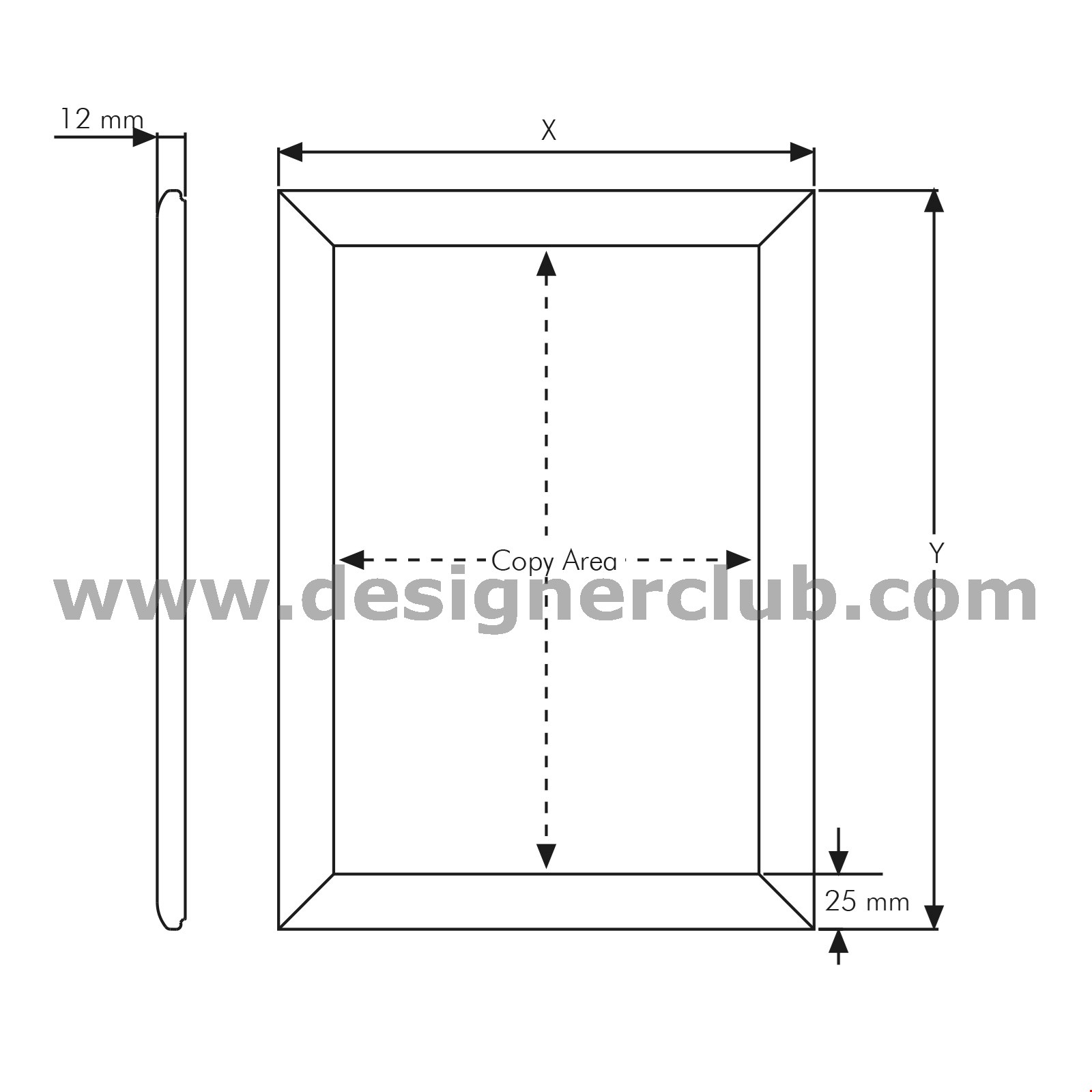 CORNICE A SCATTO DA PARETE MM. 700 X 1000