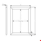 CORNICE A SCATTO DA PARETE MM. 700 X 1000
