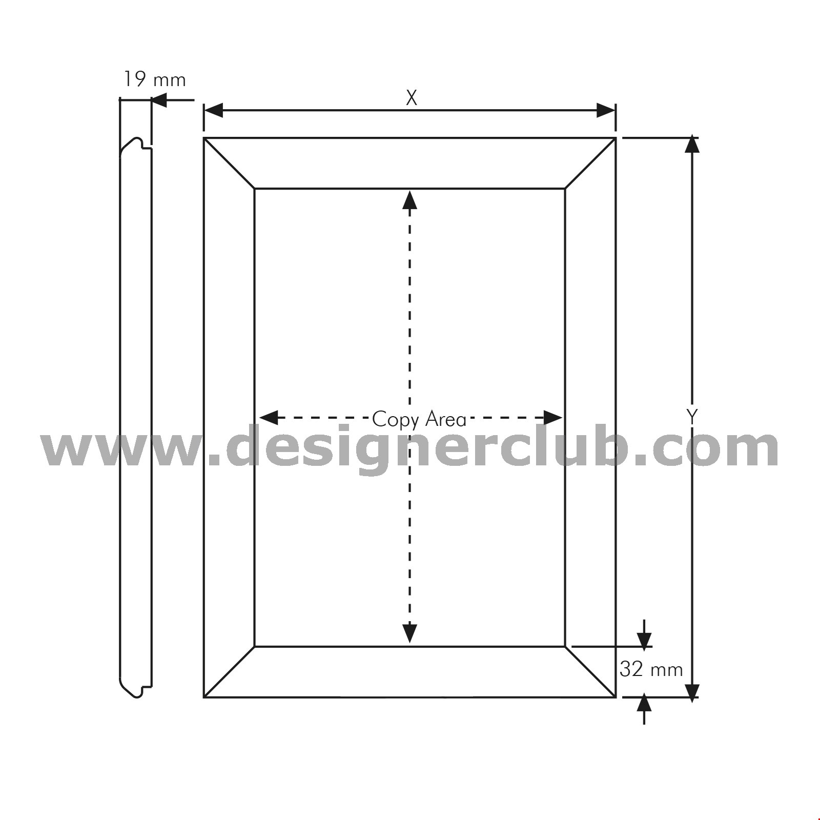 CORNICE A SCATTO DA VETRINA MM. 700X1000