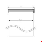 PROFILO IN ALLUMINIO PORTA MESSAGGI DA PARETE MM. 580