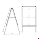 CORNICE IN ALLUMINIO A CAVALLETTO MM. 700X1000