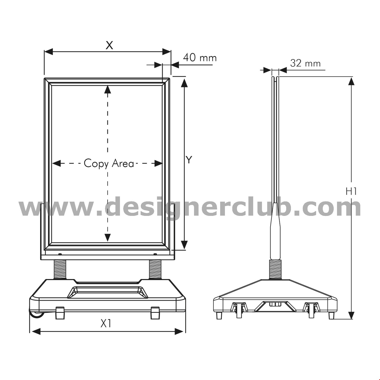 CORNICE ALLUMINIO TERRA WATERPROOF BASE 1000X1400