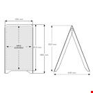 CAVALLETTO IN PLASTICA SCRIVIBILE MM. 500X880