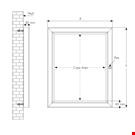 BACHECA DA PARETE WATERPROOF MM. 500X700