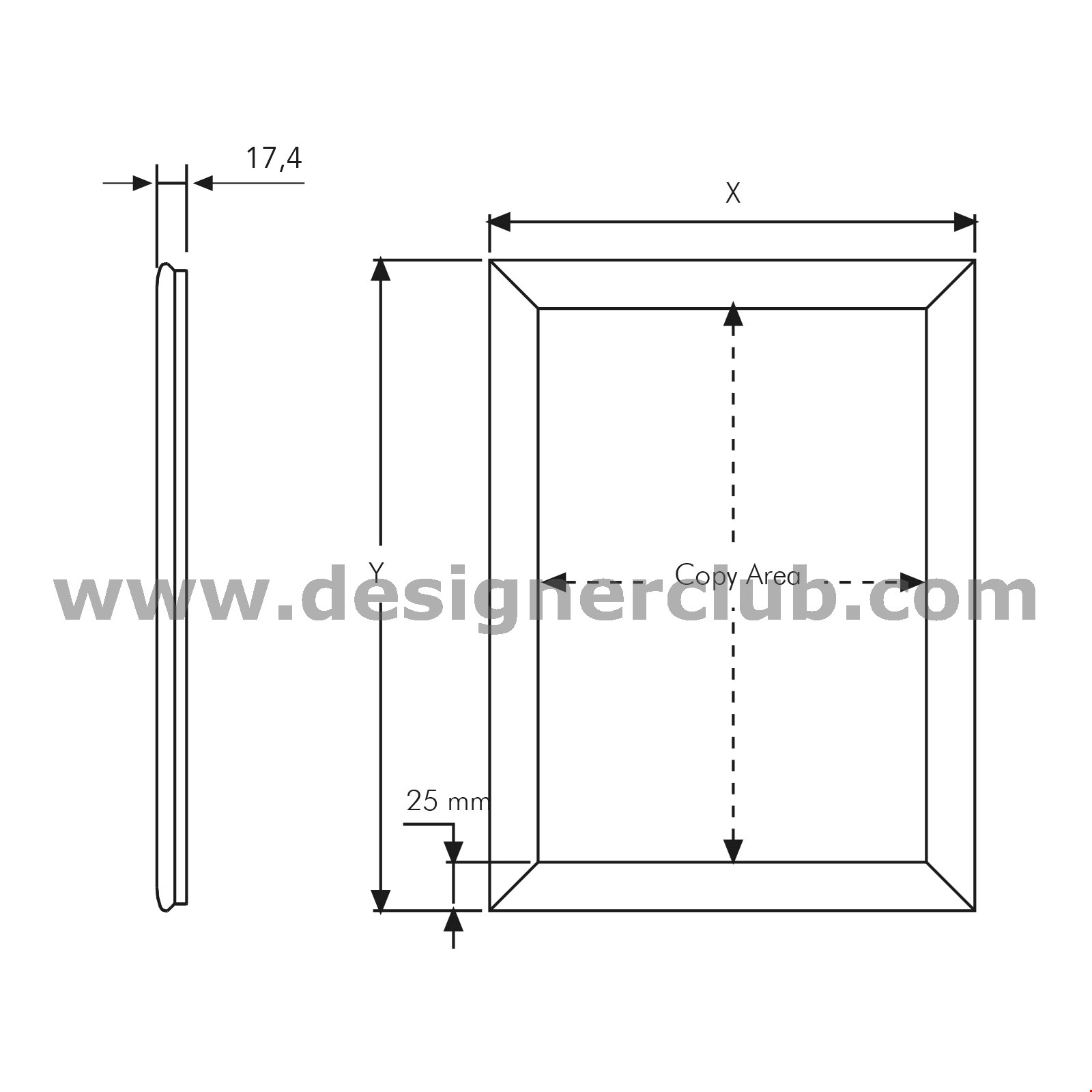 ASTA CON 2 SCANALATURE E BASE PESANTE