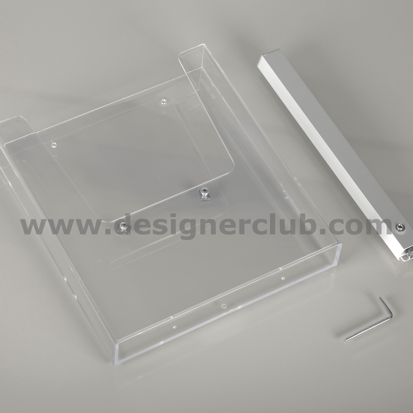 PORTA BROCHURES UNI 1/3 A4 PER ASTA 