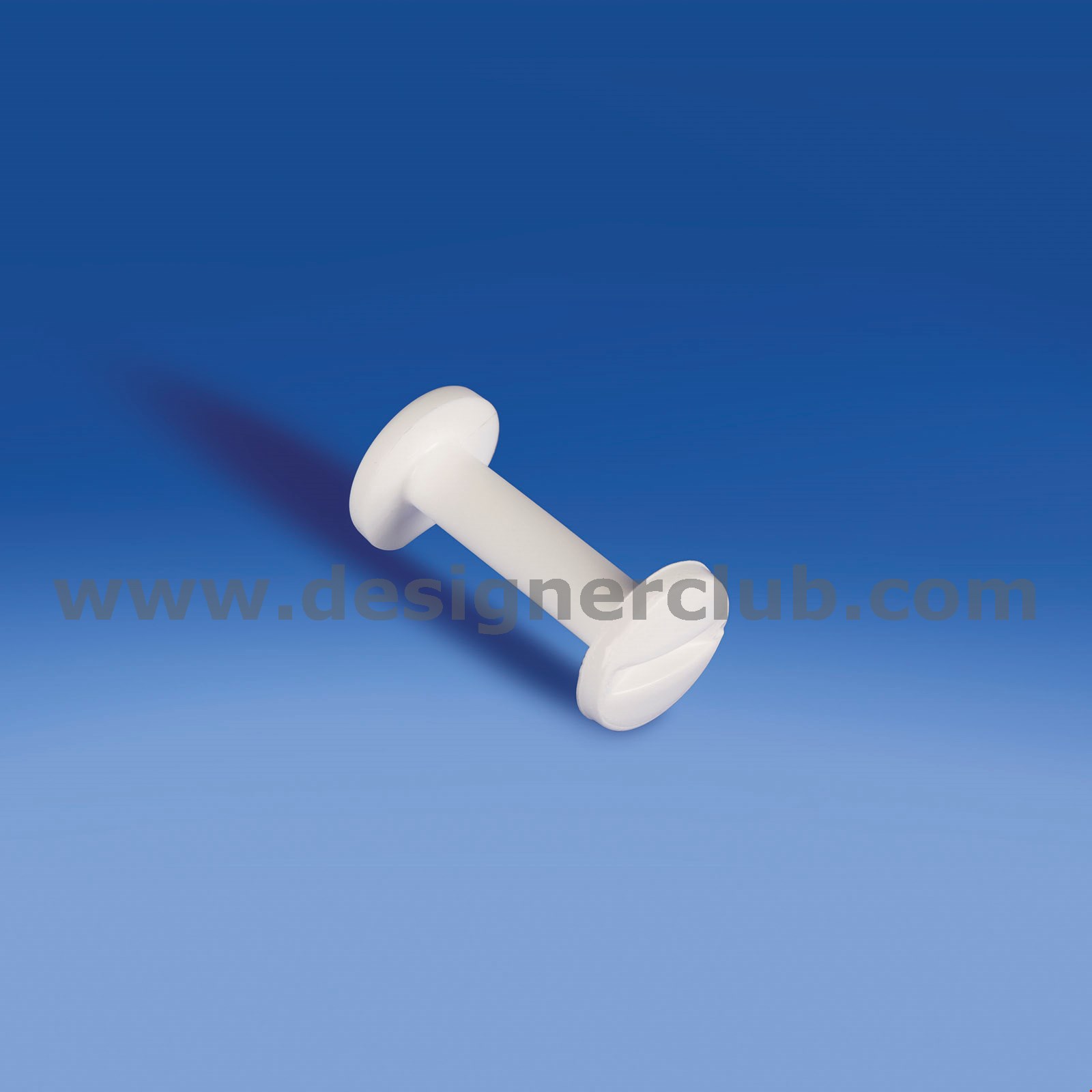 VIS DE RELIURE EN PLASTIQUE BLANC EPAISSEUR 10 MM.