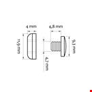 RIVETTO TESTA MM. 9 SPESSORI DA MM. 0,5 A MM. 1,5 TRASPARENTE
