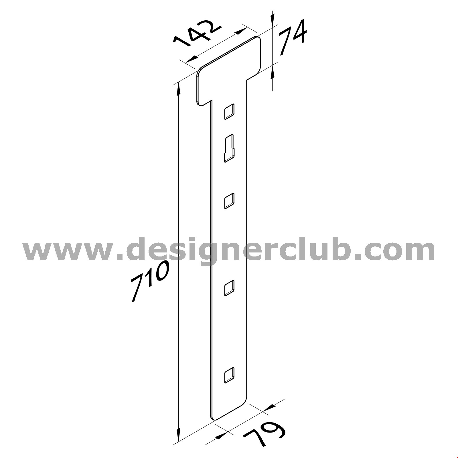 SUPPORTO CON PORTA ETICHETTA PER BROCHES UNIVERSALI